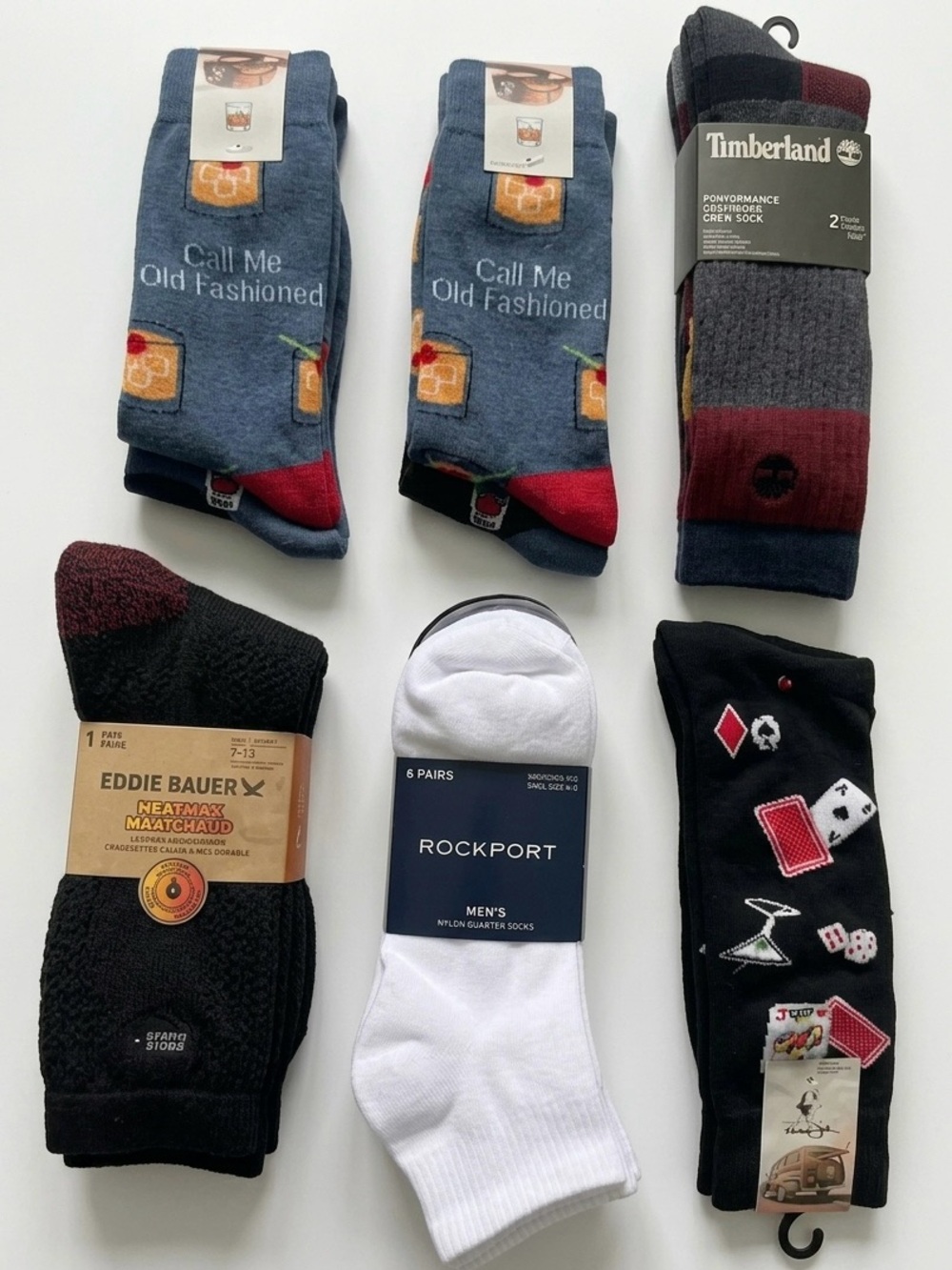 Sock Bundle NWT Timberland Panama Jack Rockport Eddie Bauer 15 Pairs